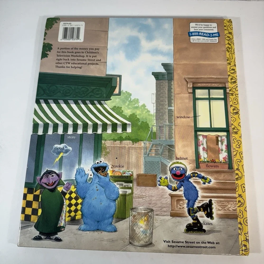 Sesame Street Hardcover Books Lot 2 Sesame Street Word‎ Book & The Runaway Soup